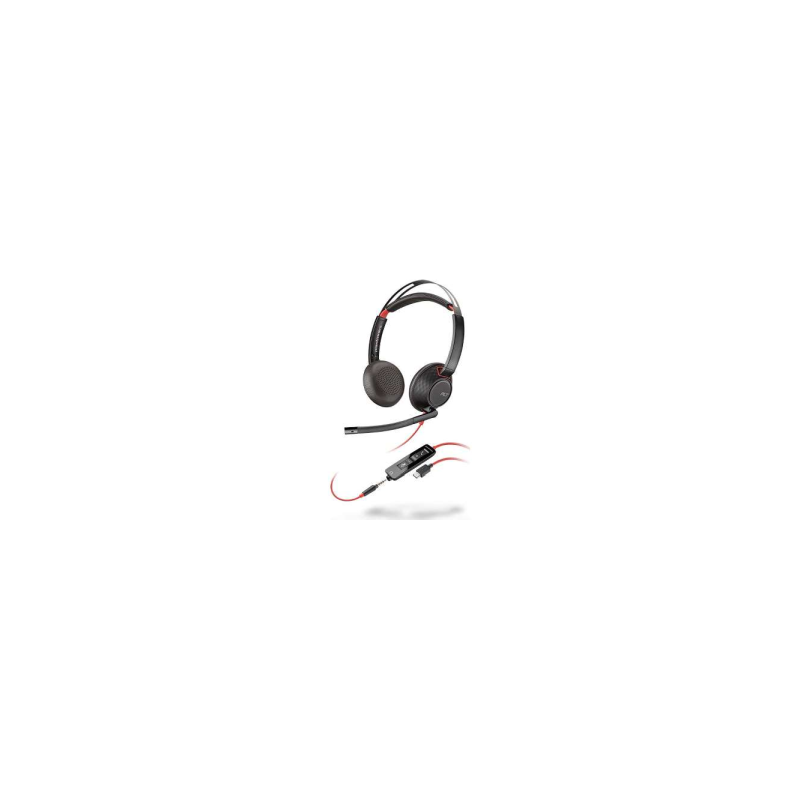 Poly - Plantronics Blackwire 5220 Kabling Headset Sort